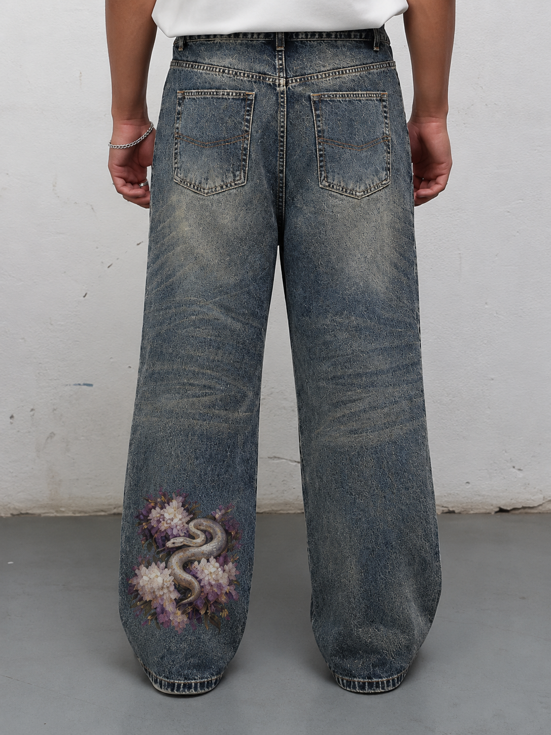 Serpent Bloom Denim