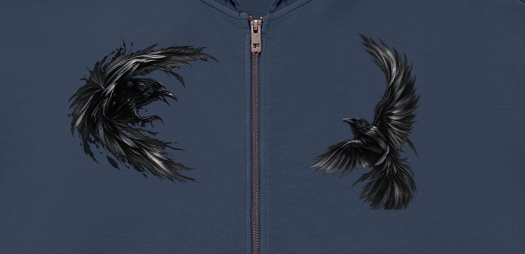 Black Wings Zip