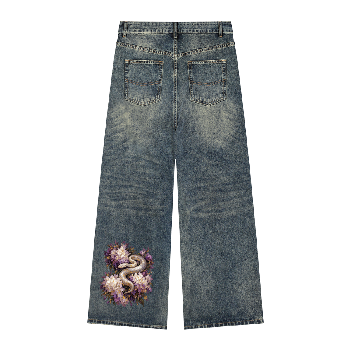 Serpent Bloom Denim
