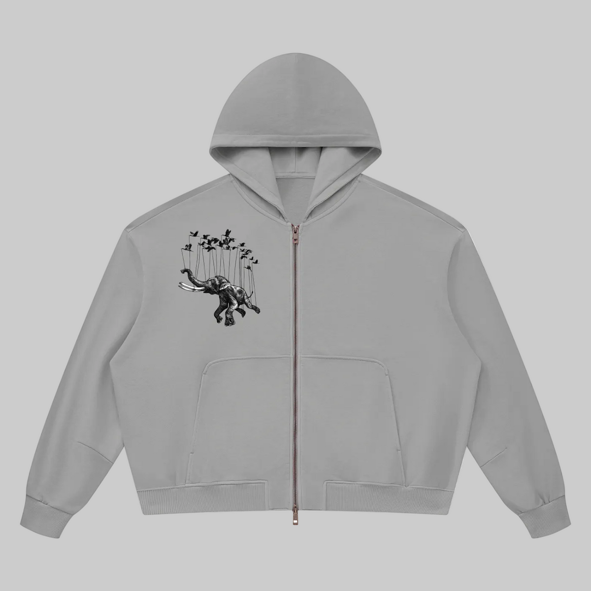 Suspended Zip Hoodie
